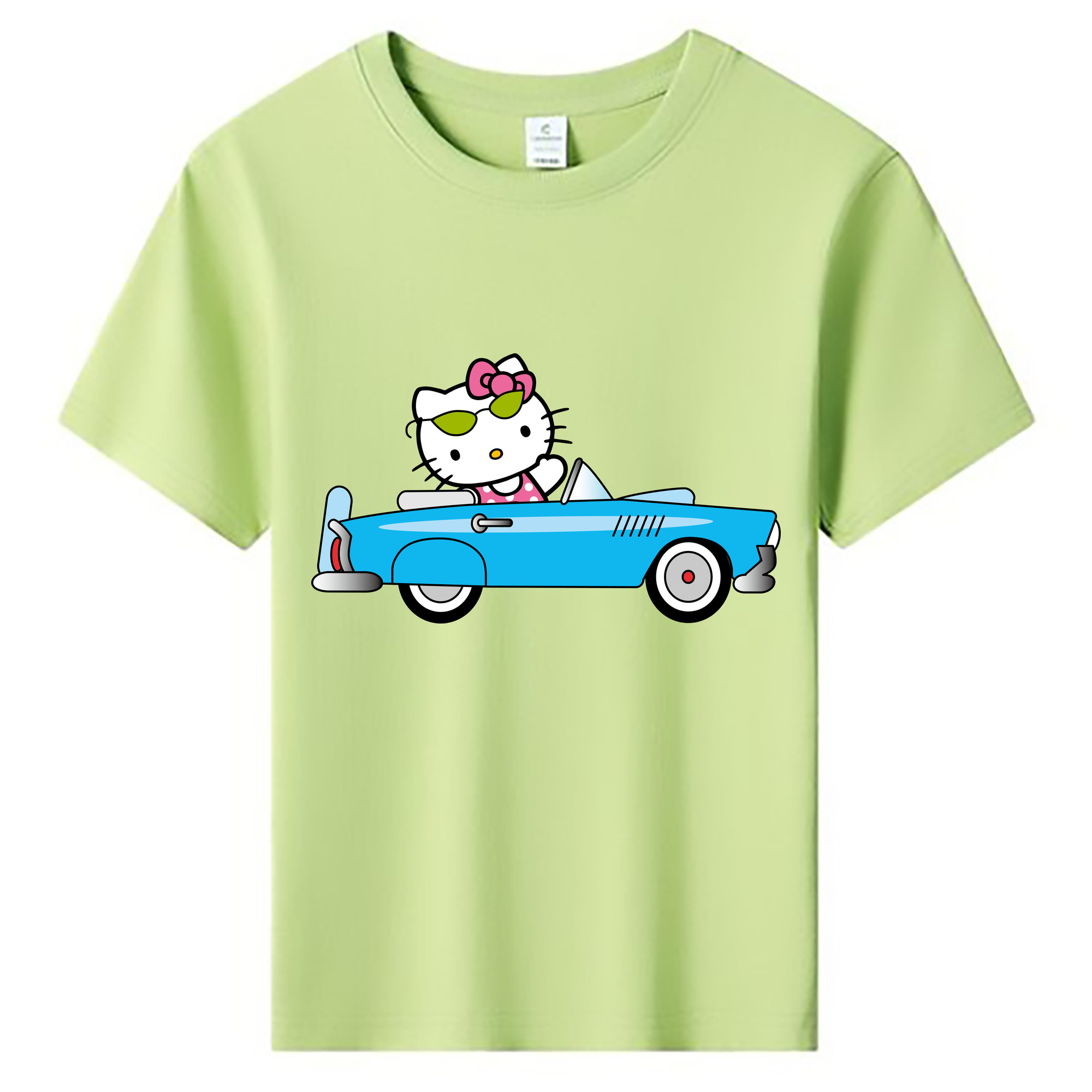 （画像用） Hello Kitty ハローキティ 綿100％キッズTシャツ（フロントプリント）